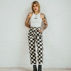 P&CO 304 SERVICE FATIGUE PANT- Checkered NWT Size 12 short.